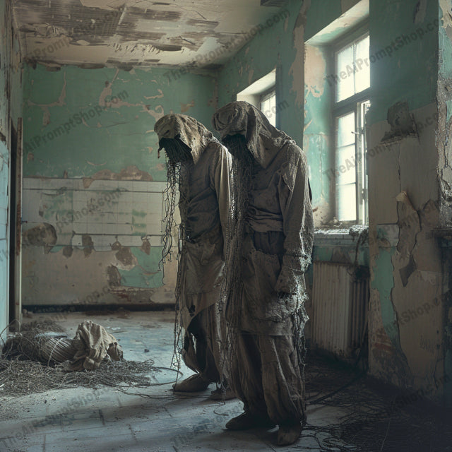 AI MidJourney Image Prompt, Eerie Dollhouse, 4853Abandoned atmosphere, Antique aesthetics, chat gpt, chat gpt prompts, chatgpt, chatgpt prompts, Creepy dolls, Dilapidated elegance, Eerie ambiance, Forgotten playthings, Gothic storytelling, Grunge textures, Haunting portraits, Historic nostalgia, Macabre art, midjourney, Mysterious figures, Scary, Sinister twins, Surreal photography, Time-worn textures, Victorian horror