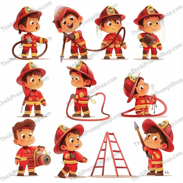 Children's Professional Costumes AI MidJourney Image Prompt, 9150 Animation & Cartoons, midjourney, children, costumes, professionals, astronauts, doctors, firefighters, police officers, illustration, whimsical, playful, storybooks, children’s decor, educational, kids, dress-up, career day, fun, imaginative, cute, cartoon, Midjourney, Ai, Ai Image Prompt, Image Prompt, Prompt