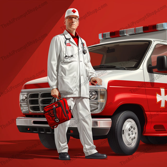 Healthcare Professionals AI MidJourney Image Prompt, 8457Ai, Ai Image Prompt, care, clinic, doctor, emergency, health, healthcare, healthcare worker, hospital, Image Prompt, lab coat, medical, medical supplies, medicine, midjourney, nurse, paramedic, pharmacy, physician, Portraits & People, professional, Prompt, scrubs, surgery, uniform