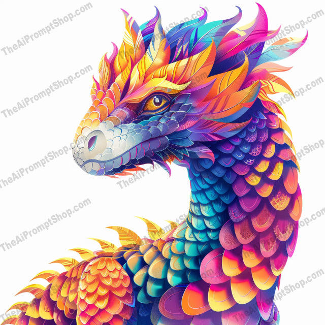 Vibrant Animals Illustration AI MidJourney Image Prompt, 9513 Fantasy, midjourney, vibrant, colorful, animals, illustration, butterfly, dragon, fish, fox, artistic, abstract, surreal, bright colors, detailed, fluid shapes, fantasy, eye-catching, decorative, modern art, whimsical, digital art, Midjourney, Ai, Ai Image Prompt, Image Prompt, Prompt