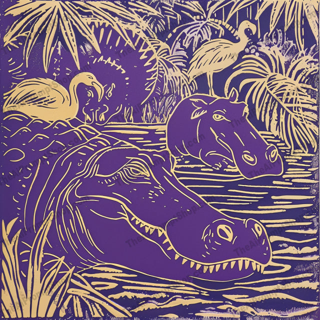 Colorful Wildlife Art AI MidJourney Image Prompt, 8191abstract, alligator, bear, bold, colorful, creative, dynamic, flamingo, forest, giraffe, illustration, jungle, modern decor, moose, nature, parrot, savannahmidjourney, vibrant, wildlife art