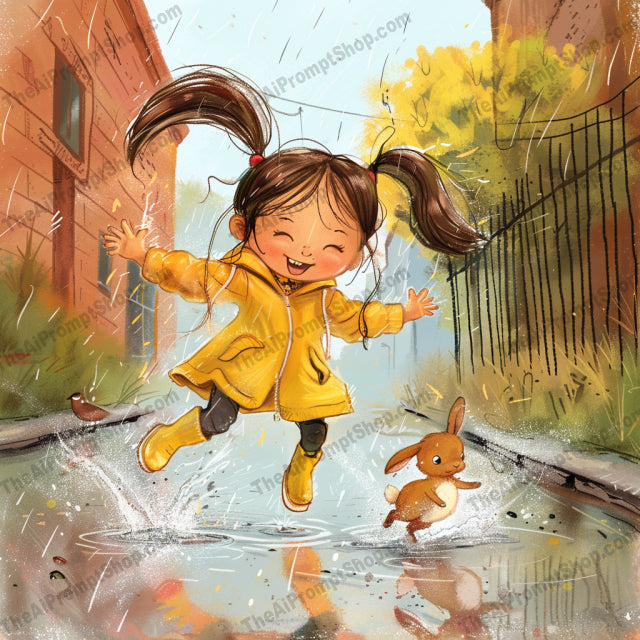 Whimsical Childhood Adventures AI MidJourney Image Prompt, 8846 Florals, midjourney, whimsical, childhood, adventures, outdoors, playful, innocence, joy, imaginative, vibrant colors, nature, forest, animals, squirrel, dog, bunny, exploration, fun, happiness, illustration, artwork, Midjourney, Ai, Ai Image Prompt, Image Prompt, Prompt