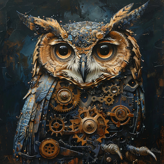 Steampunk Animal and Floral Artwork AI MidJourney Image Prompt, 9506 Fantasy, midjourney, steampunk, owl, dragonfly, flower, hummingbird, mechanical, intricate, artwork, fantasy, nature, gears, cogs, vintage, retro, detailed, whimsical, steampunk art, machine, rustic, natural forms, Midjourney, Ai, Ai Image Prompt, Image Prompt, Prompt