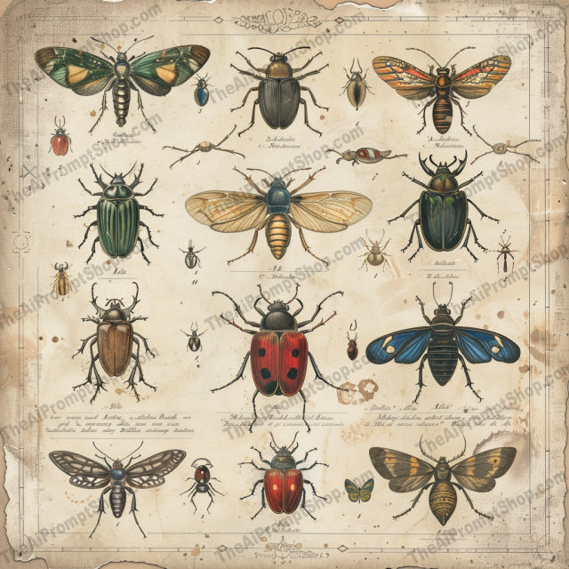 Vintage Natural History Illustration AI MidJourney Image Prompt, 8433Ai, Ai Image Prompt, antique, art, artistic, biology, birds, colorful, detailed, educational, fauna, fish, flora, Florals, historic, illustration, Image Prompt, insects, leaves, midjourney, natural history, nature, Prompt, scientific, vintage, wildlife