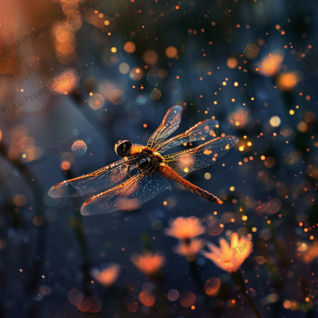 Magical Night Insect AI MidJourney Image Prompt, 8938 Animals, midjourney, magical, night, insect, dragonfly, firefly, hummingbird, ladybug, digital art, glow, ethereal, dreamy, background, sparkling lights, foliage, vibrant colors, enchanting, serene, atmosphere, wildlife, nature, Midjourney, Ai, Ai Image Prompt, Image Prompt, Prompt