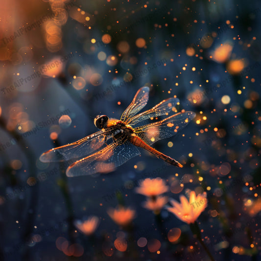 Magical Night Insect AI MidJourney Image Prompt, 8938 Animals, midjourney, magical, night, insect, dragonfly, firefly, hummingbird, ladybug, digital art, glow, ethereal, dreamy, background, sparkling lights, foliage, vibrant colors, enchanting, serene, atmosphere, wildlife, nature, Midjourney, Ai, Ai Image Prompt, Image Prompt, Prompt
