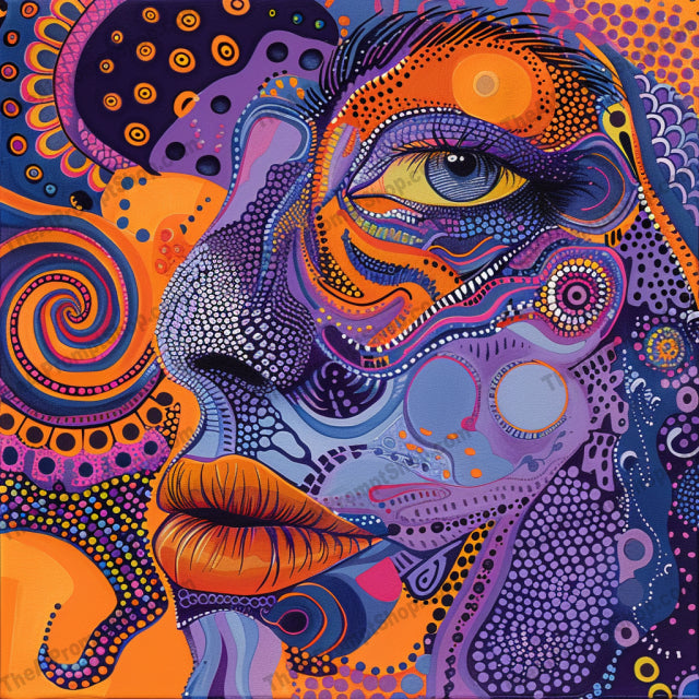 Vibrant Abstract Portrait AI MidJourney Image Prompt, 8342abstract, Ai, Ai Image Prompt, artistic, bold colors, colorful, contemporary, decorative, digital art, dynamic patterns, expression, eye-catching, face, Image Prompt, innovative, intense, intricate shapes, mesmerizing, midjourney, modern art, portrait, Portraits & People, Prompt, psychedelic, swirling colors, vibrant, whimsical