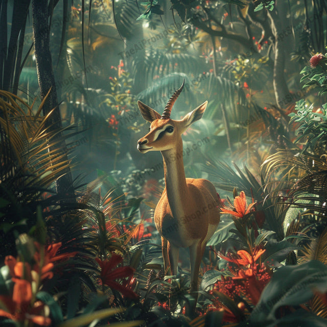 Jungle and Wildlife Scene AI MidJourney Image Prompt, 9426 Animals, midjourney, wildlife, jungle, forest, animals, nature, tropical, parrot, deer, elephant, wolf, landscape, foliage, flora, fauna, serenity, natural beauty, wilderness, habitat, explore, adventure, Midjourney, Ai, Ai Image Prompt, Image Prompt, Prompt