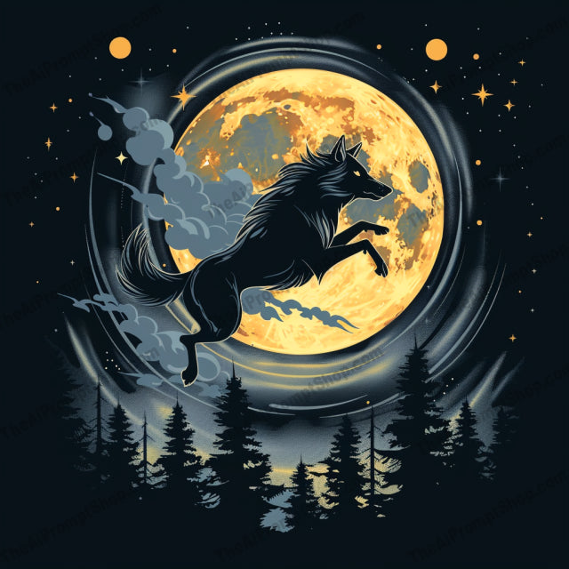 Celestial Animal Illustrations AI MidJourney Image Prompt, 8764 Animals, midjourney, celestial, animal, illustration, starry sky, night, dream-like, detailed, ethereal, magical, deep blues, golds, whites, deer, wolf, fox, eagle, nature, moon, stars, forest, fantasy, Midjourney, Ai, Ai Image Prompt, Image Prompt, Prompt