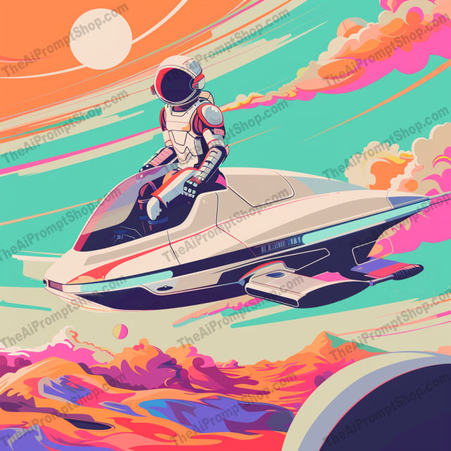 Illustrative Fantasy and Sci-Fi Artwork AI MidJourney Image Prompt, 8385adventure, Ai, Ai Image Prompt, astronaut, colorful, creative, digital art, dragon, Fantasy, futuristic, illustration, Image Prompt, imaginative, knight, magic, midjourney, mythical, Prompt, retro, robotic creature, sci-fi, sea serpent, spaceship, vibrant, whimsical, wizard