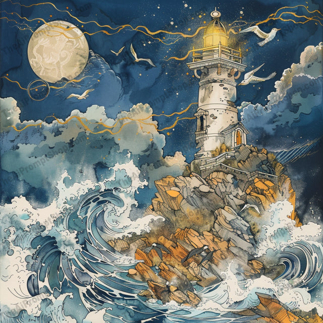 Scenic Landscape Illustration AI MidJourney Image Prompt, 9316 Landscapes & Paintings, midjourney, scenic, landscape, illustration, jungle, temple, village, market, snowy, mountain, cabin, lighthouse, stormy, sea, detailed, tranquil, serene, dramatic, environmental, art, colorful, Midjourney, Ai, Ai Image Prompt, Image Prompt, Prompt