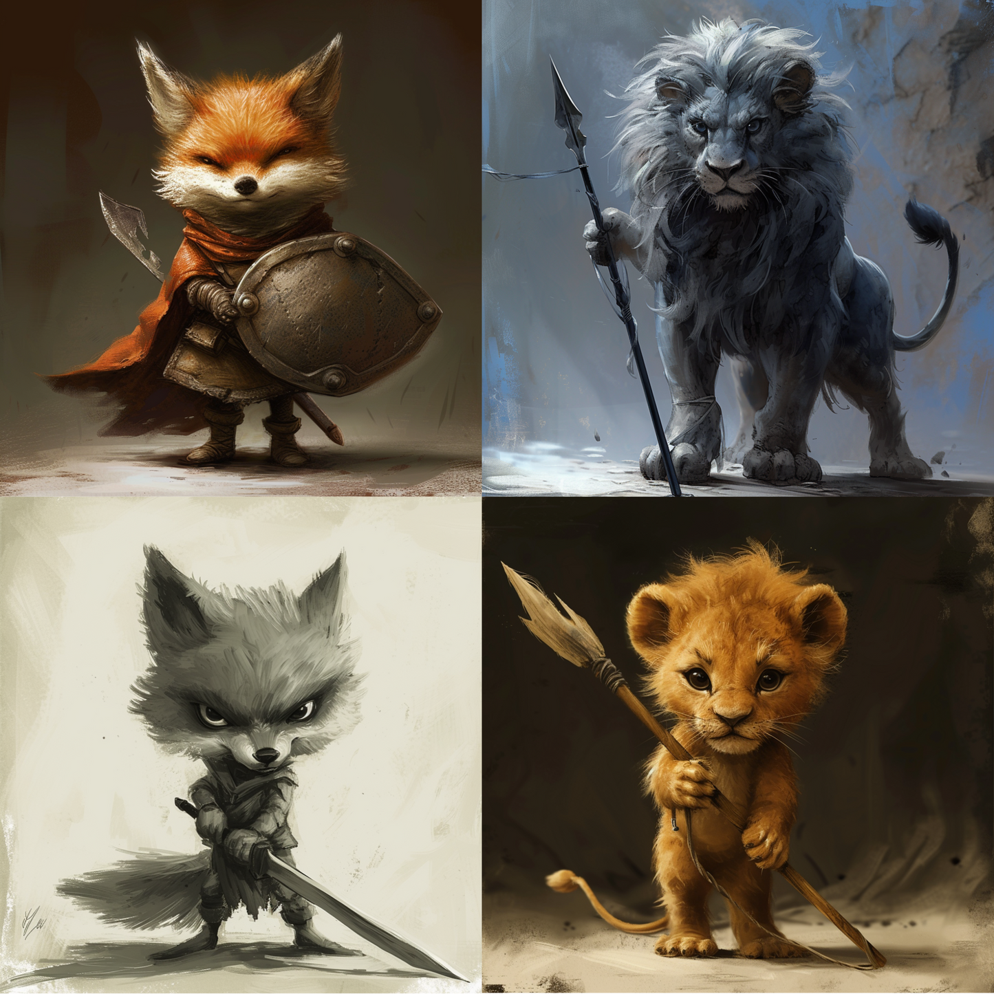 Animal illustration in a storybook style created from an AI image prompt.
