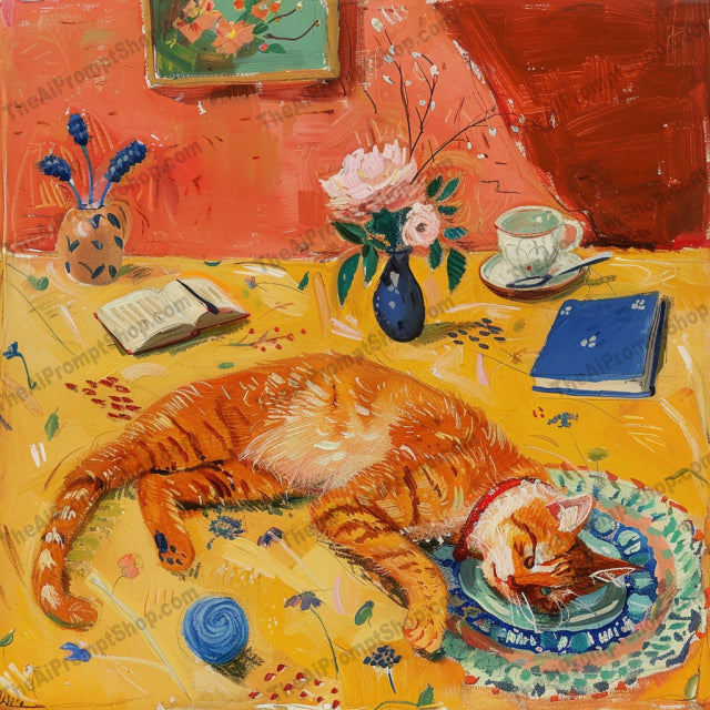 Cozy Cats in Interiors AI MidJourney Image Prompt, 8912 Animals, midjourney, cats, cozy, interior design, illustration, cat lovers, relaxation, warm colors, vibrant, serene, charming, indoor settings, contentment, detailed, whimsical, home decor, artwork, peaceful, decorative, pet, domestic cats, Midjourney, Ai, Ai Image Prompt, Image Prompt, Prompt
