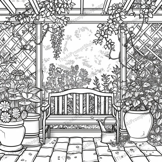 Cozy Interior Scenes AI MidJourney Image Prompt, 9382 Coloring Pages, midjourney, Cozy Interior, Artist Studio, Comfortable Bedroom, Modern Kitchen, Garden Patio, Black and White, Detailed Illustration, Intricate Design, Warm Atmosphere, Inviting, Home Decor, Interior Design, Stylish, Artistic, Creative Space, Relaxing, Peaceful, Serene, Charming, Elegant, Midjourney, Ai, Ai Image Prompt, Image Prompt, Prompt