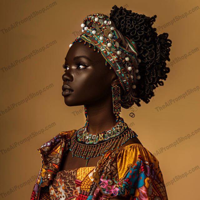 Elegant Ethnic Hairstyles AI MidJourney Image Prompt, 8876 Animals, midjourney, ethnic hairstyles, braids, headwraps, cultural fashion, beaded accessories, traditional hairstyles, modern ethnic styles, cultural heritage, elegant hairstyles, hair fashion, head accessories, ethnic beauty, hair art, fashion photography, cultural appreciation, hairstyle inspiration, hair trends, fashion diversity, tribal aesthetics, ethnic elegance, Midjourney, Ai, Ai Image Prompt, Image Prompt, Prompt