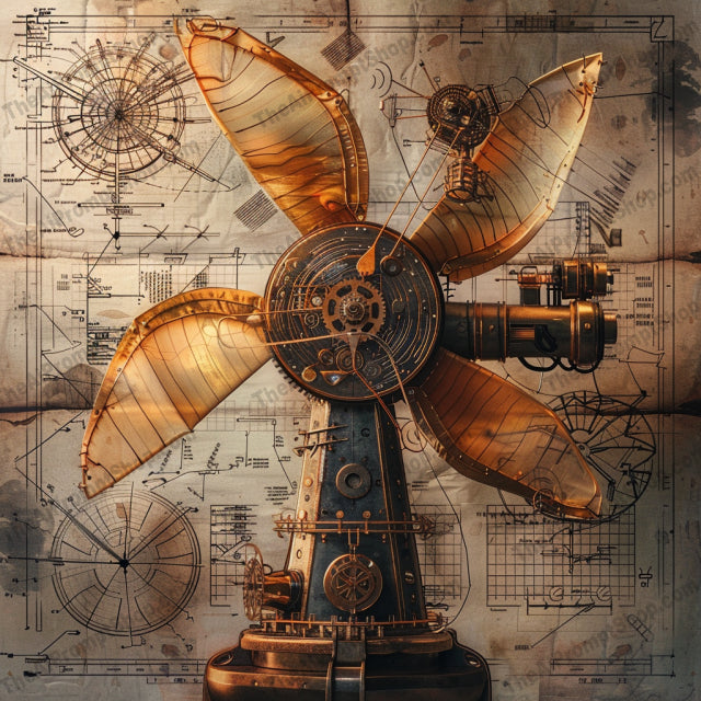 Steampunk Architectural Blueprint Art AI MidJourney Image Prompt, 8459Ai, Ai Image Prompt, architectural blueprint, artistic engineering, blueprint art, detailed illustration, engineer art, Futuristic, gear art, gears, Image Prompt, industrial style, mechanical blueprint, mechanical design, midjourney, nostalgic art, Prompt, retro-futuristic, sepia tone, steampunk, steampunk aesthetic, steampunk architecture, structural design, technical drawing, vintage art, vintage machinery