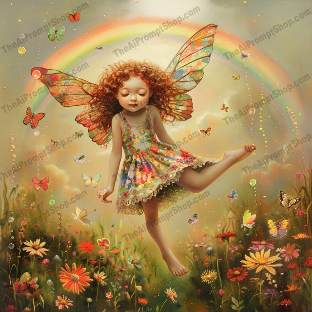 Enchanting Fairy Tale Dreams AI MidJourney Image Prompt, 8066AI-generated art, artistic inspiration, children's stories, creative prompts, delicate fairies, dreamy landscapes, enchanting scenes, ethereal fairies, fairy tale art, fairy wings, fairyland dreams, fantastical imagery, fantasy characters, imaginative art, magical AI prompts, midjourney, moonlit night art, mystical scenes, storybook visuals, whimsical visuals