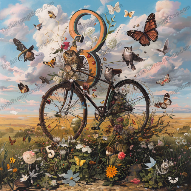 Whimsical Surreal Imagery AI MidJourney Image Prompt, 9299 Landscapes & Paintings, midjourney, surreal, whimsical, nature, vintage, lighthouse, floating piano, nostalgic truck, mushrooms, bicycles, butterflies, flowers, dreamy skies, imaginative, creative, fantasy, artwork, illustration, ethereal, enchanted, fantastical, Midjourney, Ai, Ai Image Prompt, Image Prompt, Prompt