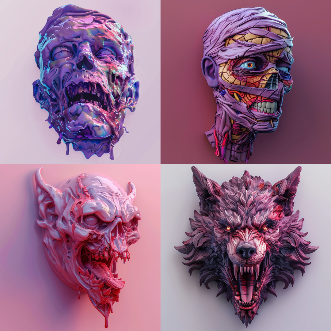 Anatomy unveiled illustration created from an AI image prompt.