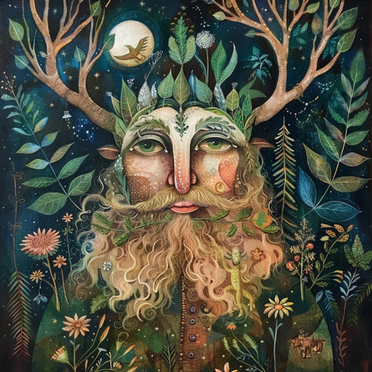 Elements of Nature AI MidJourney Image Prompt, 8009air, artistic, earth, elements, fantasy, fire, folk art, folklore, imaginative, intricate, midjourney, mystical, nature, nature spirits, portrait, surreal, symbolic, water, whimsical