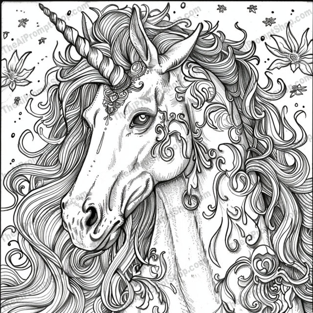 Majestic Animals AI MidJourney Image Prompt, 9642 Coloring Pages, midjourney, tiger, unicorn, phoenix, black and white, illustration, detailed drawing, mythical creatures, fierce tiger, mystical unicorn, majestic phoenix, fine line art, animal illustration, intricate design, wildlife art, mythology, fantasy art, animal sketch, artwork, creative illustration, ink drawing, Midjourney, Ai, Ai Image Prompt, Image Prompt, Prompt