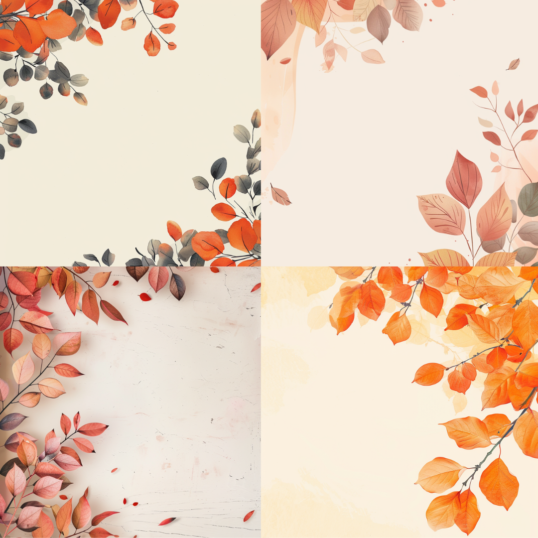 Autumn hues illustration in a elegant style created from an AI image prompt.