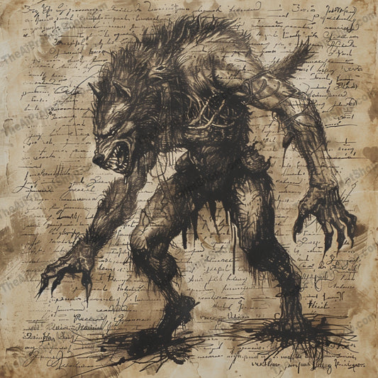 Dark Fantasy Creatures and Characters AI MidJourney Image Prompt, 9672 T Shirt Designs, midjourney, dark fantasy, vintage illustration, werewolf, skeleton warrior, witch, ghostly figure, supernatural, mystical, ancient parchment, handwritten script, creepy, eerie, mythical creatures, fantasy art, gothic, historical, alchemy, potions, dark magic, legendary beings, Midjourney, Ai, Ai Image Prompt, Image Prompt, Prompt