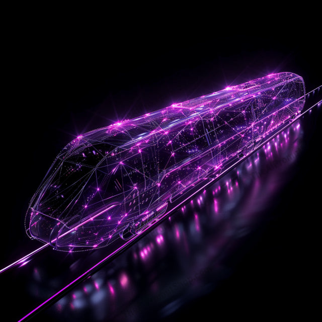 Futuristic Digital Art AI MidJourney Image Prompt, 9561 Futuristic, midjourney, futuristic, digital art, cybernetic, cityscape, neon lights, advanced technology, network, high-speed transportation, future concept, cyberpunk, sci-fi, digital network, technological art, modern future, futuristic design, innovation, glowing, neon colors, digital pathways, technological city, Midjourney, Ai, Ai Image Prompt, Image Prompt, Prompt