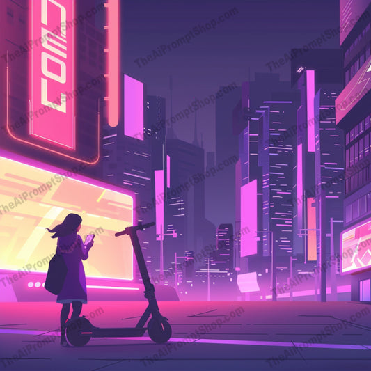 Futuristic Urban Nightscapes AI MidJourney Image Prompt, 8756 Clothing, Fashion & Accessories, midjourney, urban, nightscape, cyberpunk, futuristic, city, neon, vibrant, illustration, graphic art, edgy, modern, classic, cityscape, night, streets, art, design, colorful, electronic, culture, Midjourney, Ai, Ai Image Prompt, Image Prompt, Prompt