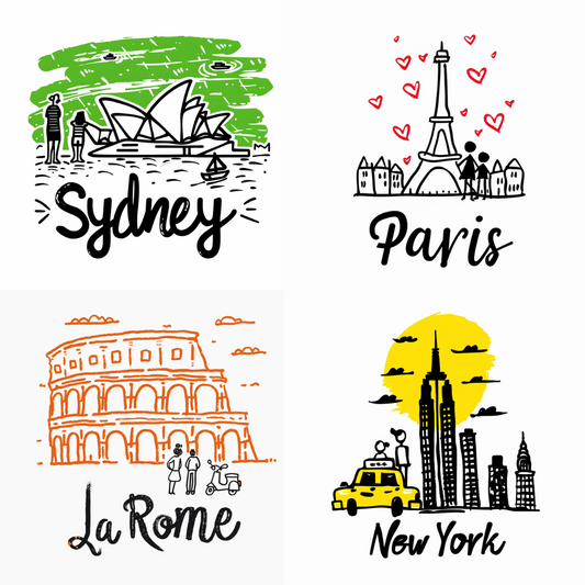 Iconic Cities Sketches AI MidJourney Image Prompt, 8047AI image prompts, artistic cityscapes, artistic exploration, city icons, city sketches, city-themed art, cityscape designs, creative inspiration, creative prompts, cultural art, famous cities, famous landmarks, hand-drawn illustrations, iconic cities, midjourney, New York art, Paris sketch, playful art, Rome illustration, Sydney landmarks, travel art, travel illustrations, travel inspiration, travel-themed, urban art, urban designs