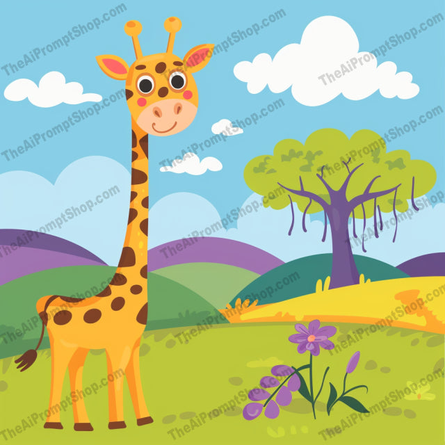 Cute Animal Illustrations AI MidJourney Image Prompt, 8369Ai, Ai Image Prompt, animal, Animals, art, cartoon, children, colorful, cute, decor, drawing, elephant, forest, friendly, giraffe, illustration, Image Prompt, jungle, lion, midjourney, nursery, panda, playful, Prompt, safari, wildlife
