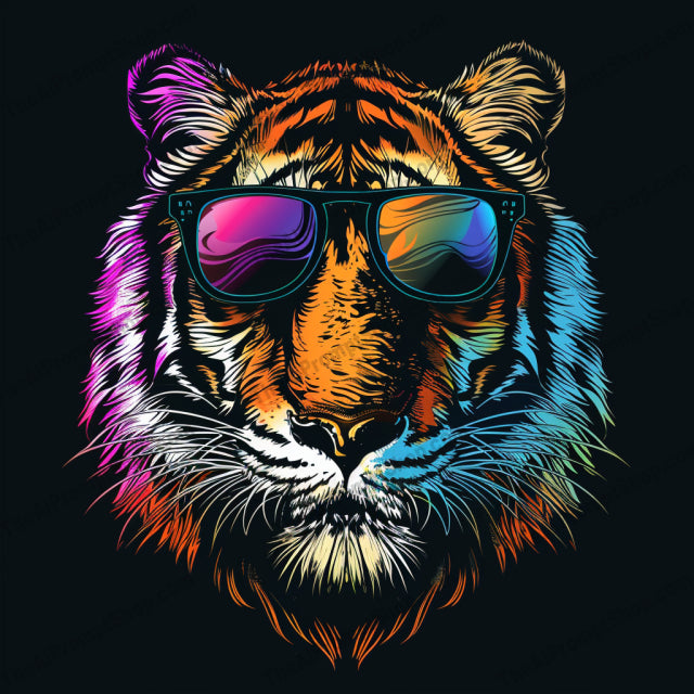 Vibrant Animal Portraits AI MidJourney Image Prompt, 8330Ai, Ai Image Prompt, animal art, artistic, bear, character portraits, colorful, contemporary, decorative, digital art, elephant, eye-catching, fashionable, graphic design, home decor, Image Prompt, lion, midjourney, modern art, neo-expressionist, Prompt, T Shirt Designs, tiger, unique design, vibrant colors, wildlife