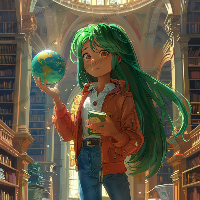 Magical Library Scene AI MidJourney Image Prompt, 9558 Animation & Cartoons, midjourney, magical scene, library, fantastical, mystical, vibrant colors, characters, magical activities, bookshelves, enchanting light, wizards, witches, sorcery, magic, fantasy, reading, spells, literature, adventure, knowledge, enchantment, Midjourney, Ai, Ai Image Prompt, Image Prompt, Prompt