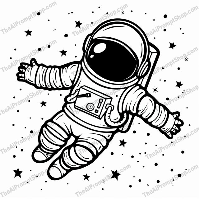 Cute Space Adventures AI MidJourney Image Prompt, 8352adventure, Ai, Ai Image Prompt, alien, Animation & Cartoons, astronaut, cartoon, character, children, comic, cute, exploration, fantasy, galaxy, illustration, Image Prompt, midjourney, moon, playful, Prompt, rocket, space, spacecraft, spaceship, stars, whimsical