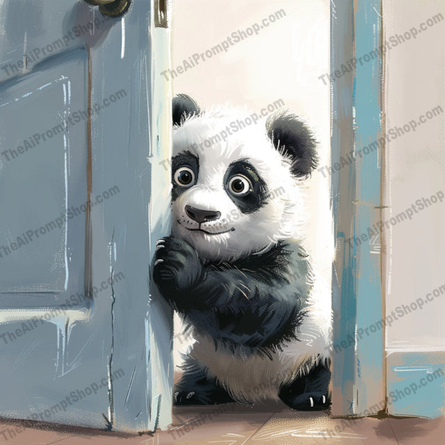 Adorable Forest Animals Peeking AI MidJourney Image Prompt, 9546 Storybook Illustrations, midjourney, forest animals, cute animals, digital illustration, whimsical art, woodland creatures, peeking animals, heartwarming illustration, charming style, playful design, kids art, adorable creatures, fox illustration, elephant illustration, rabbit illustration, door, curious animals, animal characters, children's book art, storybook illustration, cartoon style, Midjourney, Ai, Ai Image Prompt, Image Prompt, Prompt