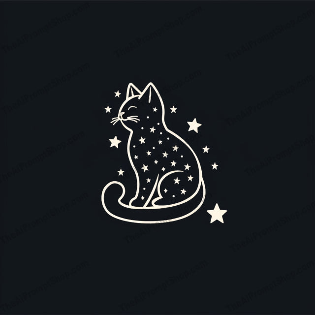 Celestial Animal Art AI MidJourney Image Prompt, 9343 Animals, midjourney, celestial, animal, stars, cosmic, mystical, enchanting, design, art, illustration, bird, cat, fox, whale, dark background, night, celestial art, minimalist, line art, elegant, modern, Midjourney, Ai, Ai Image Prompt, Image Prompt, Prompt