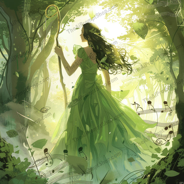 Dreamy Music-Inspired Art AI MidJourney Image Prompt, 9439 Character Art, midjourney, whimsical, music, fantasy, nature, ethereal, dreamy, flowing dresses, charming characters, enchanting, fairytale, beautiful, surreal, delicate, artistic, imaginative, creative, colorful, magic, mystical, serene, Midjourney, Ai, Ai Image Prompt, Image Prompt, Prompt