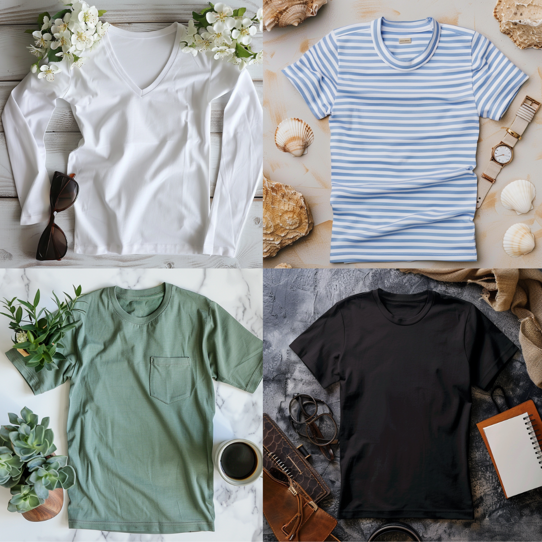 Minimalist Casual Wear AI MidJourney Image Prompt, 8068AI image prompts, casual chic, casual wear prompts, classic tees, clean design, clothing design prompts, contemporary fashion, creative prompts, everyday fashion, fashion flatlay, fashion inspiration, fashion photography, lifestyle fashion, midjourney, minimalist fashion, modern clothing visuals, neutral tones, product mockups, relaxed style, simple aesthetics, stylish basics, versatile fashion, wardrobe essentials