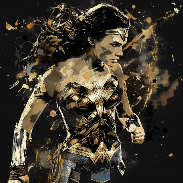 Heroic Abstract Portrait AI MidJourney Image Prompt, 9635 T Shirt Designs, midjourney, superhero, comic book, abstract art, dynamic, bold colors, pop culture, intense, vivid, energetic, portrait, modern, heroic, splashes, artistic, graphic, contemporary, powerful, stylized, colorful, famous character, Midjourney, Ai, Ai Image Prompt, Image Prompt, Prompt