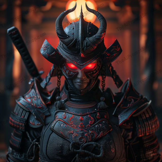 Futuristic Samurai Warrior AI MidJourney Image Prompt, 8671 Animation & Cartoons, midjourney, futuristic, samurai, warrior, high-tech, armor, glow, strength, mystery, science fiction, cyberpunk, advanced technology, intense, elaborate, otherworldly, battle-ready, sci-fi, neon, dystopian, combat, heroic, Midjourney, Ai, Ai Image Prompt, Image Prompt, Prompt