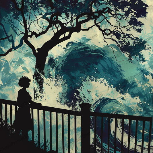 Dramatic Illustrated Cataclysms AI MidJourney Image Prompt, 8192bold colors, cityscape, destructionmidjourney, disaster, dramatic illustrated cataclysm, dynamic composition, emotional impact, explosion, family, human adversity, intense artwork, nature, nature's fury, single image, soldier, storm, war