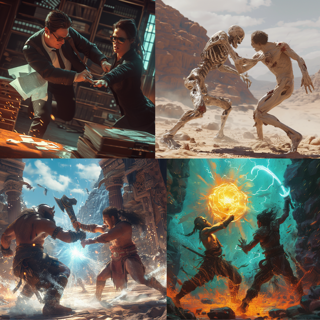 Epic Battles Across Time AI MidJourney Image Prompt, Character Art, 4215Anachronistic warfare, Ancient warriors, chat gpt, chat gpt prompts, chatgpt, chatgpt prompts, Clash of titans, Dynamic battles, Elemental clashes, Epic showdowns, Heroic battles, Historic confrontations, Intense fight scenes, Legendary duels, Martial mastery, midjourney, Myth vs. Reality, Mythical combat, Power struggles, Supernatural showdowns, Timeless struggles