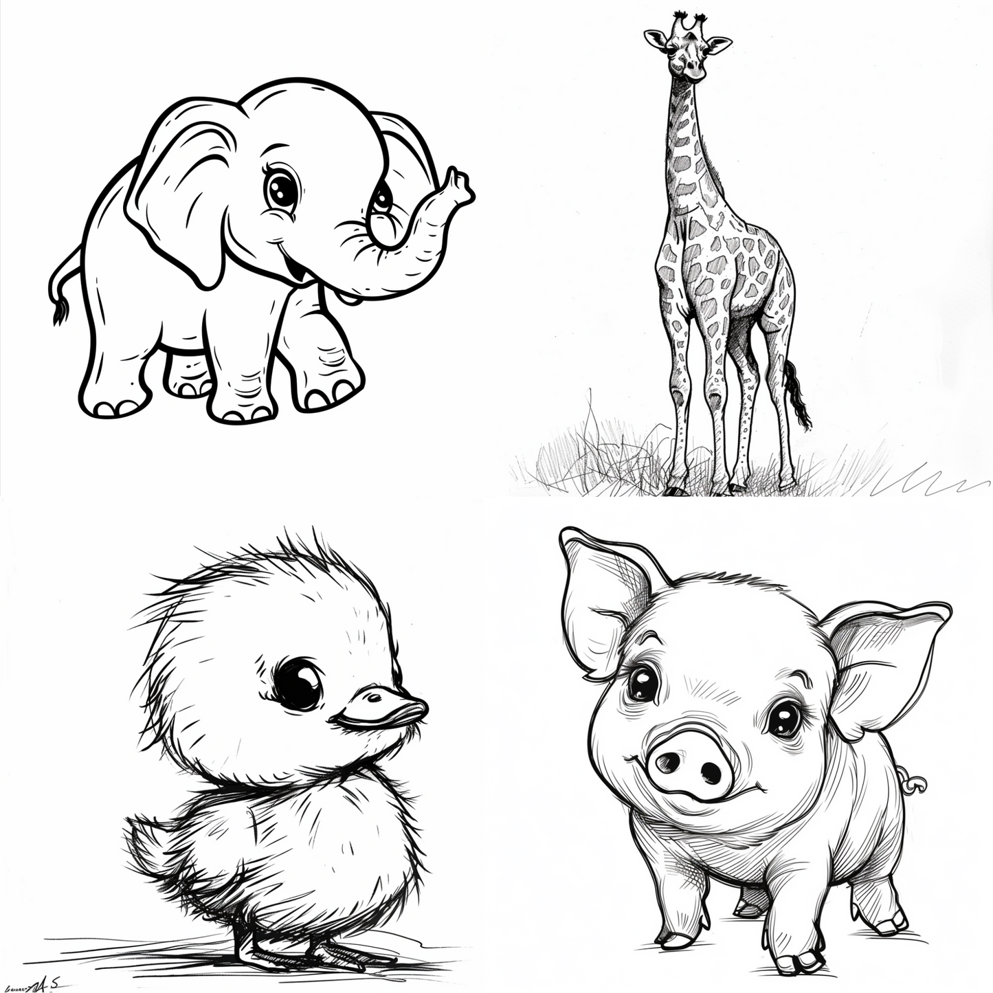 Animal illustration created from an AI image prompt.