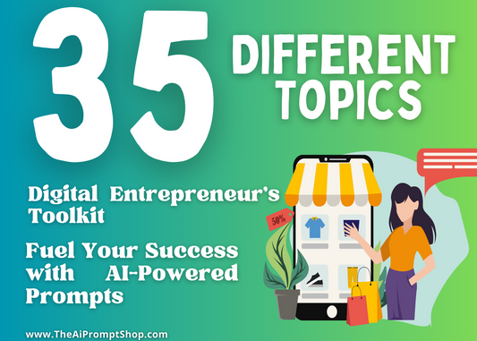 ChatGPT Prompts for Digital Entrepreneurs | 35 Topics | Grow Your Digital Business | Instant Digital Downloadai, ai prompts, chat gpt, chat gpt prompts, Chat gpt tool, chatgpt, Chatgpt prompts, Chatgpt tool