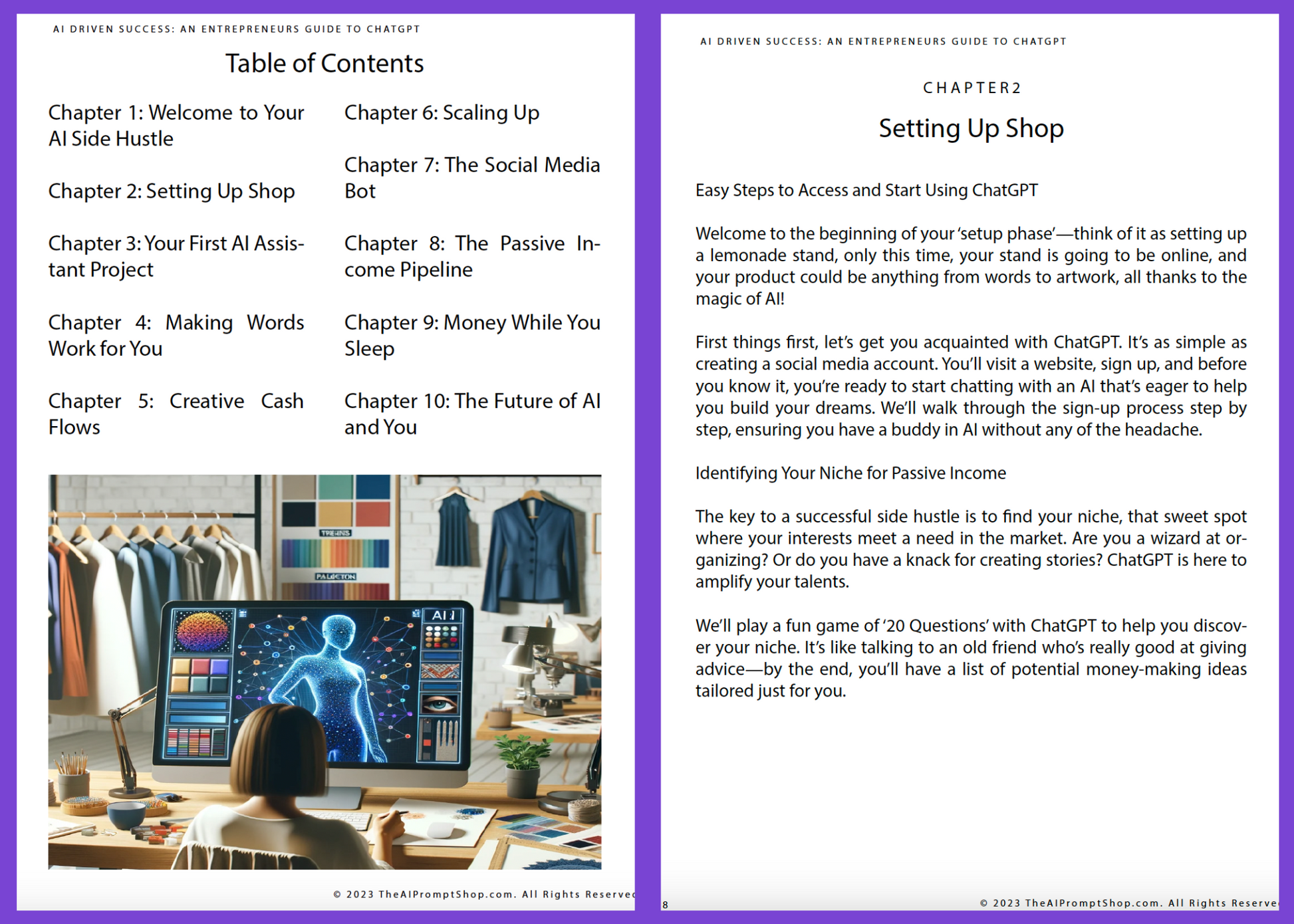 AI Driven Successai, AI Book, Chatgpt prompts, ebook, entrepreneur guide, pasive icome