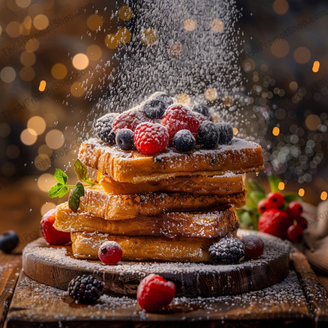 Rustic Breakfast Bliss AI MidJourney Image Prompt, 8376Ai, Ai Image Prompt, artistic, banana, berries, breakfast, butter, charming, cozy, croissants, delicious, detailed, exquisite, Food, food photography, Image Prompt, inviting, jam, midjourney, morning, oatmeal, Prompt, rustic, vibrant, vintage, waffles, warm