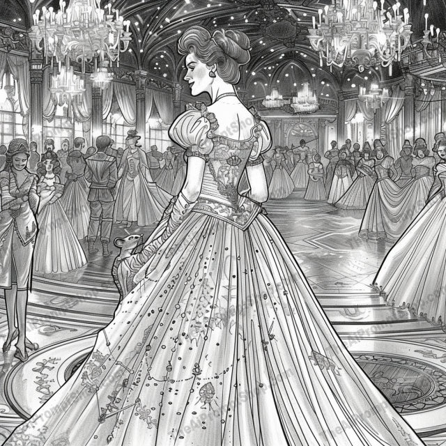 Enchanting Fairytale Princesses AI MidJourney Image Prompt, 8078Alice in Wonderland, artistic prints, Cinderella art, classic fairytales, detailed artwork, enchanted forest art, fairytale art, fairytale collection, fantasy wall art, hand-drawn illustrations, intricate designs, magical scenes, midjourney, princess decor, princess illustrations, Rapunzel art, Snow White art, storybook characters, whimsical decor