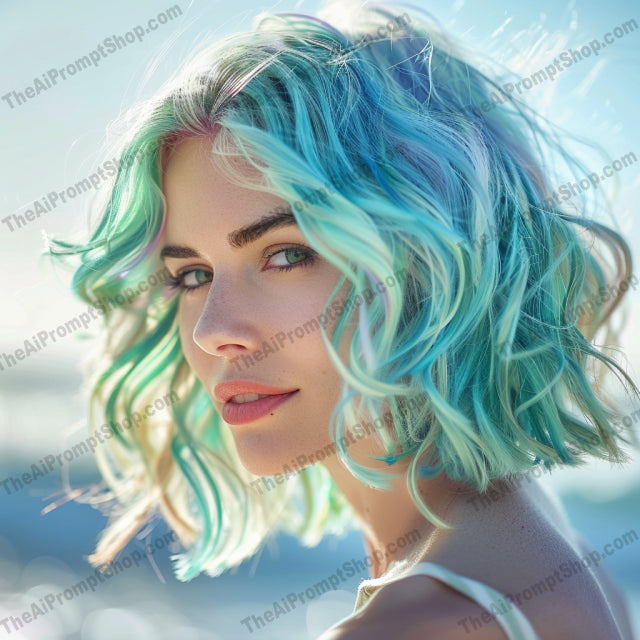 Vibrant Hair Colors in Sunlit Forest AI MidJourney Image Prompt, 9362 Portraits & People, midjourney, vibrant hair, colorful hair, pastel hair, sunlit forest, soft curls, nature background, bright colors, pastel shades, vivid hair, sun-kissed hair, nature setting, intricate hair, playful hair, soft lighting, hair art, forest glow, color blend, pastel beauty, rainbow hair, nature inspired, Midjourney, Ai, Ai Image Prompt, Image Prompt, Prompt