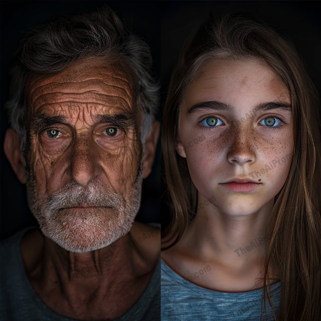 Diverse Portrait Styles AI MidJourney Image Prompt, 9283 Portraits & People, midjourney, vibrant, detailed, portrait, high contrast, rich colors, diverse, dark background, artistry, fashion, individuality, striking, eye-catching, headshot, expression, unique, modern, stylish, detail-oriented, artistic, bold, Midjourney, Ai, Ai Image Prompt, Image Prompt, Prompt