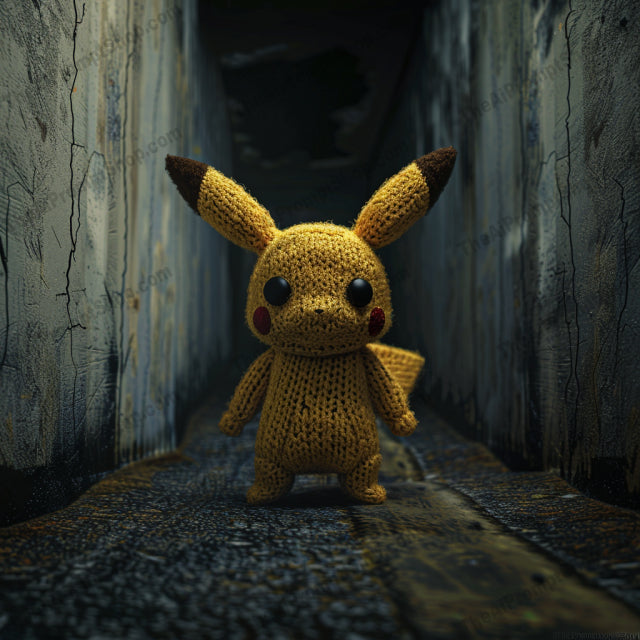 Crocheted Characters in Moody Alley AI MidJourney Image Prompt, 9130 Character Art, midjourney, crochet, handmade, characters, colorful, dimly lit, moody, intricate, craft, yarn, art, craftsmanship, crocheted figures, whimsical, artsy, dim light, shadowy, textured, creative, artistic, atmospheric, Midjourney, Ai, Ai Image Prompt, Image Prompt, Prompt